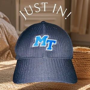 Nike Middle Tennessee State University Hat Cap Blue Raiders Adjustable EUC